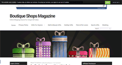 Desktop Screenshot of boutiqueshops-magazine.com